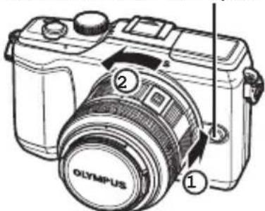 OLYMPUS PEN EPL2 - Retrait de l'objetif de I'appareil photo - 1