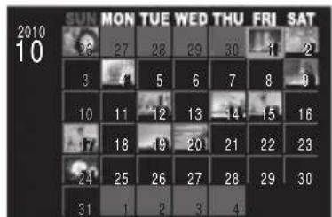 OLYMPUS PEN EPL2 - ■ Affichage de l'index/Affichage du calendrier - 2