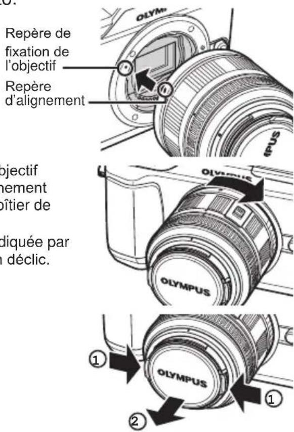OLYMPUS PEN EPL2 - Retirez le bouchon de l'objet. - 1