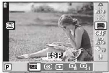 OLYMPUS PEN EPL2 - Sélection de la mesure de la brillance par l'appareil (mesure) - 1