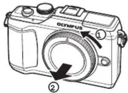 OLYMPUS PEN EPL2 - Montage d'un objectif sur l'ordinateil photo - 2