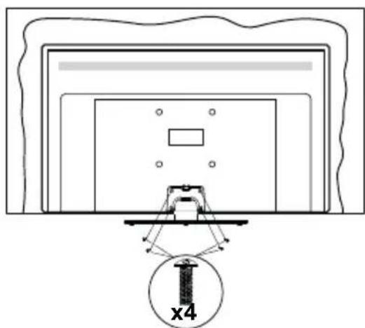 PANASONIC TX32LSW494 - Assembling the pedestal - 3