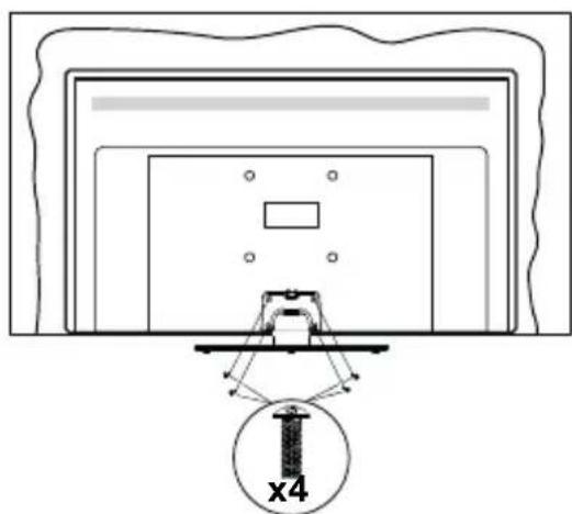 PANASONIC TX24LSW484 - Assembling the pedestal - 3