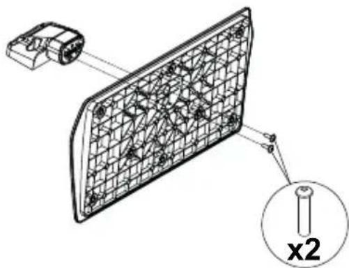 PANASONIC TX24LSW484 - Assembling the pedestal - 1