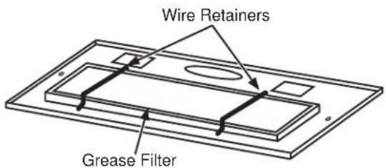 Wire Retainers Grease Filter