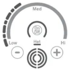 GE Profile PP9036SJSS - Ajuste del Tamanó del Quemador - 1