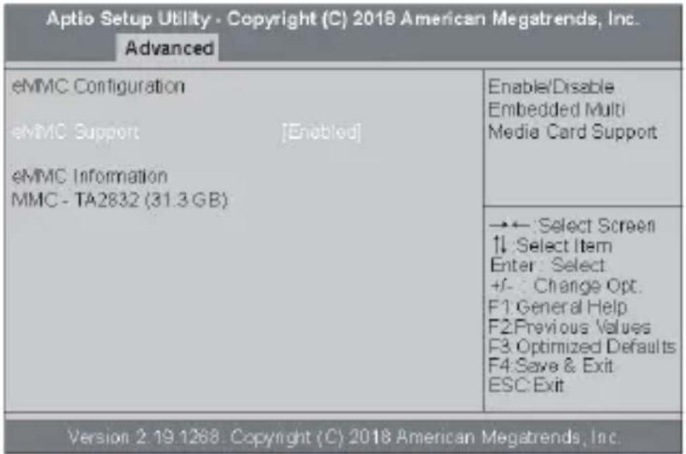 ECS LIVA Z2 - eMMC設定 (eMMC Configuration) - 1