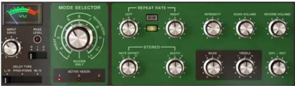 Arturia Delay Tape201 - CONTROLES - 1