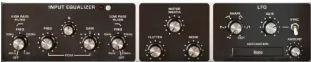 Arturia Delay Tape201 - CONTROLES - 2