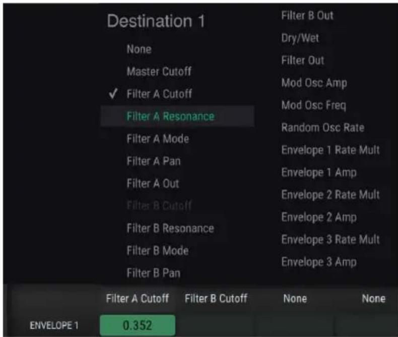 Arturia Filter M12 - Les destinations - 1