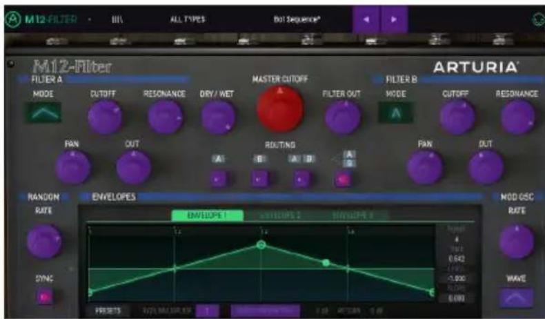 Arturia Filter M12 - L'assignation MIDI Learn - 2
