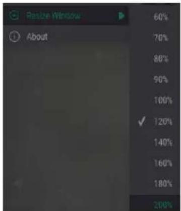 Arturia Filter M12 - Les options pour redimensionner une fenetre - 1