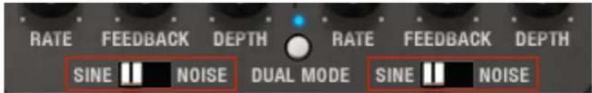 Arturia Matrix12 V - Boutons et switches d'effet - 1