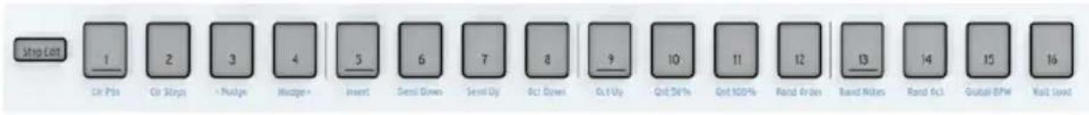 Arturia Keystep Pro - Fonctions SHIFT des boutons de Pas - 1