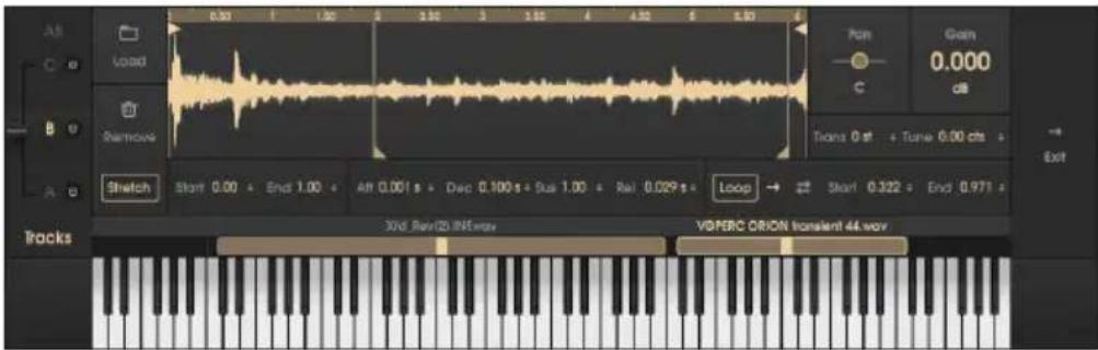 Arturia Mellotron V - Bouton du sélecteur de piste - 1