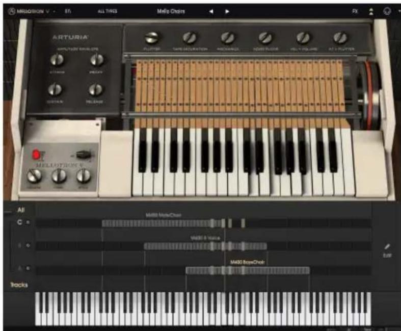Arturia Mellotron V - Fonctionnalités principales du Mellotron V - 1