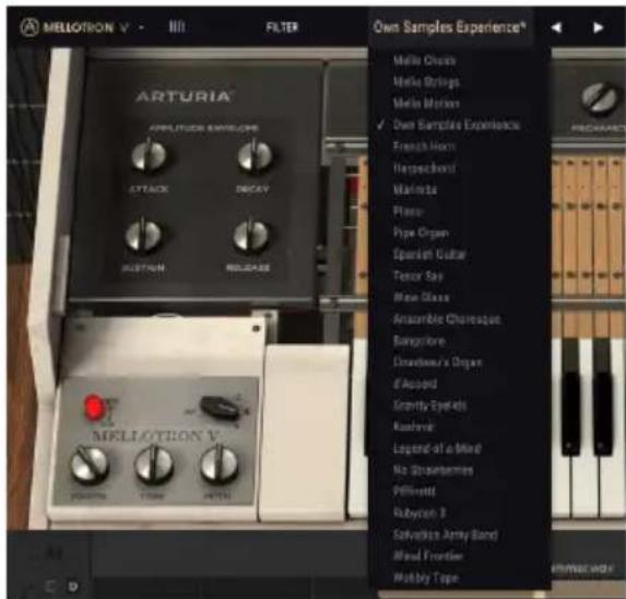 Arturia Mellotron V - Sélectionner une préselection - 1