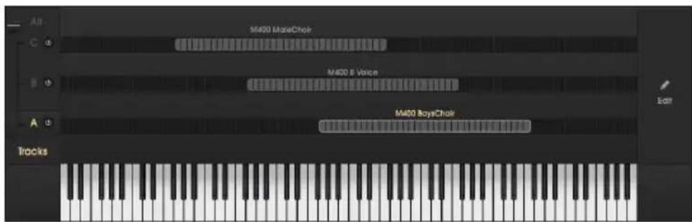 Arturia Mellotron V - Page des pistes de bandes - 1