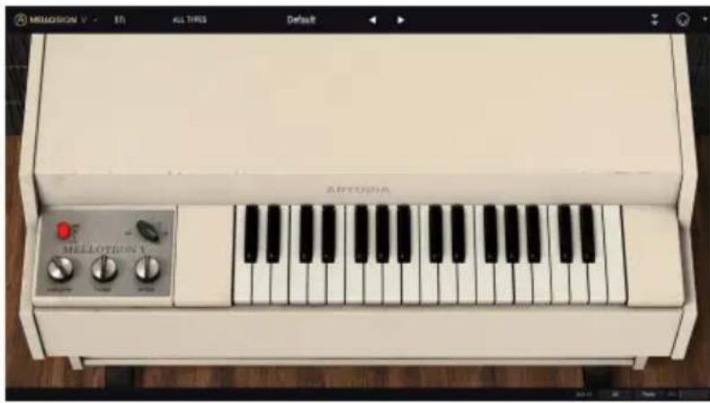Arturia Mellotron V - Panneau de contrôle principal - 1