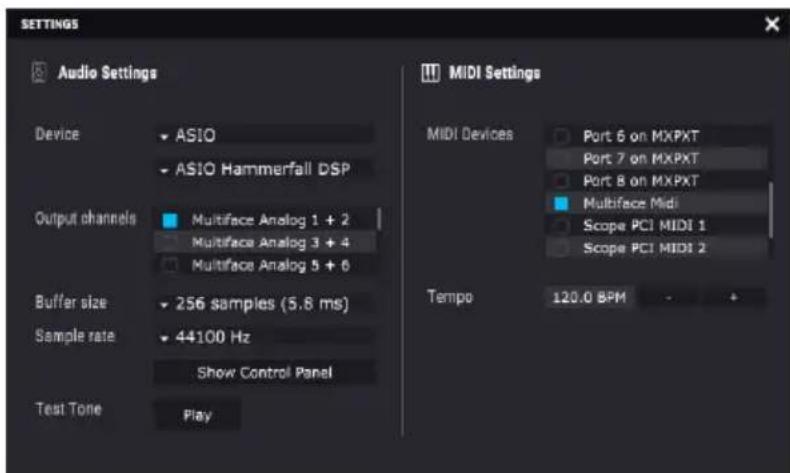 Arturia Mellotron V - Audio Midi Settings : Windows - 1