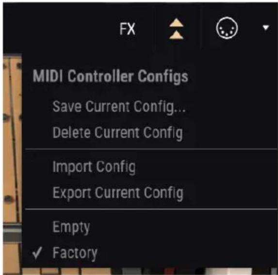 Arturia Mellotron V - MIDI controller configurations - 1
