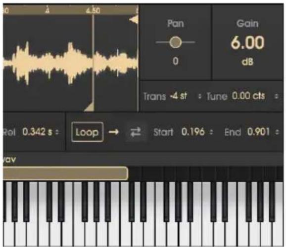 Arturia Mellotron V - Loop (boucle de l'échantillon) - 1