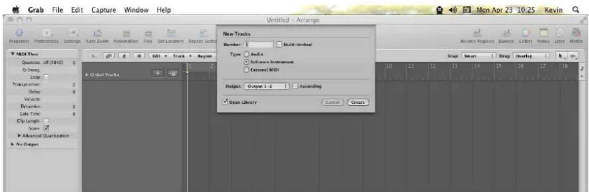 Arturia Modular V - Utilisation dans logici, MAC OS x (au) - 1