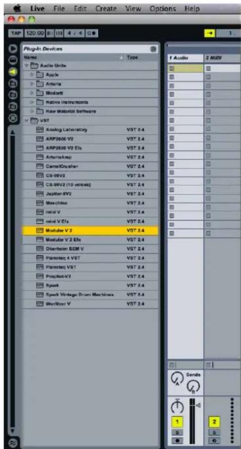 Arturia Modular V - Utilisation dans ableton LIVE (au et VST) - 1