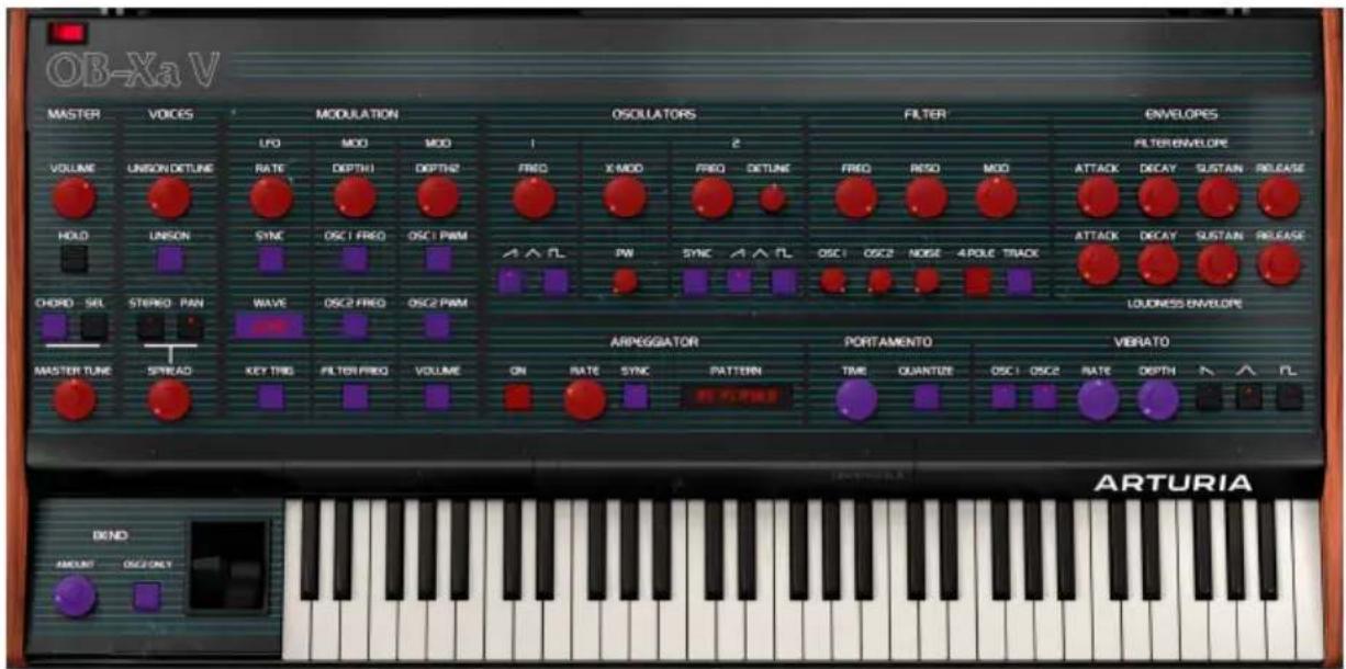 Arturia OBXA V - Assigner et retirer des contrôles - 1