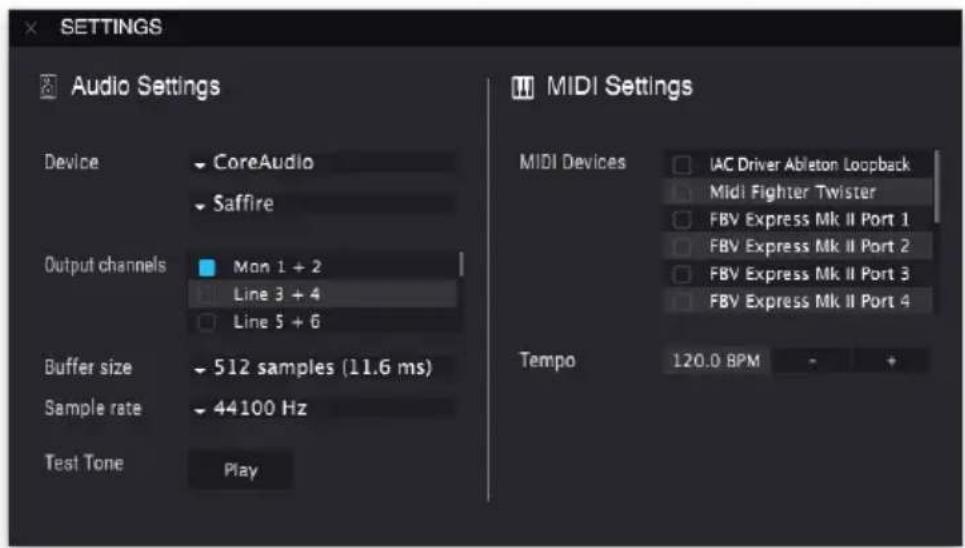 Arturia OBXA V - Audio MIDI Settings - 2