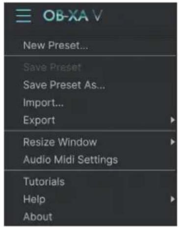 Arturia OBXA V - Audio MIDI Settings - 1
