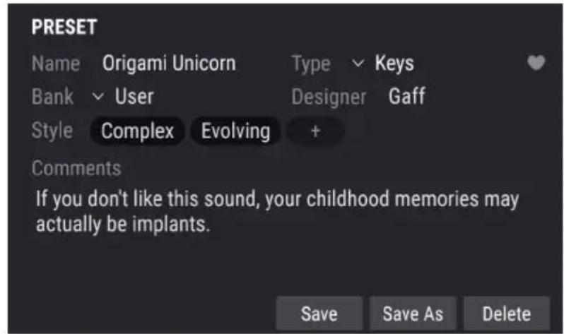 Arturia Polybrute Connect - Preset Info - 1