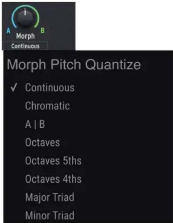 Arturia Polybrute Connect - Menu Morph Pitch Quantize - 1
