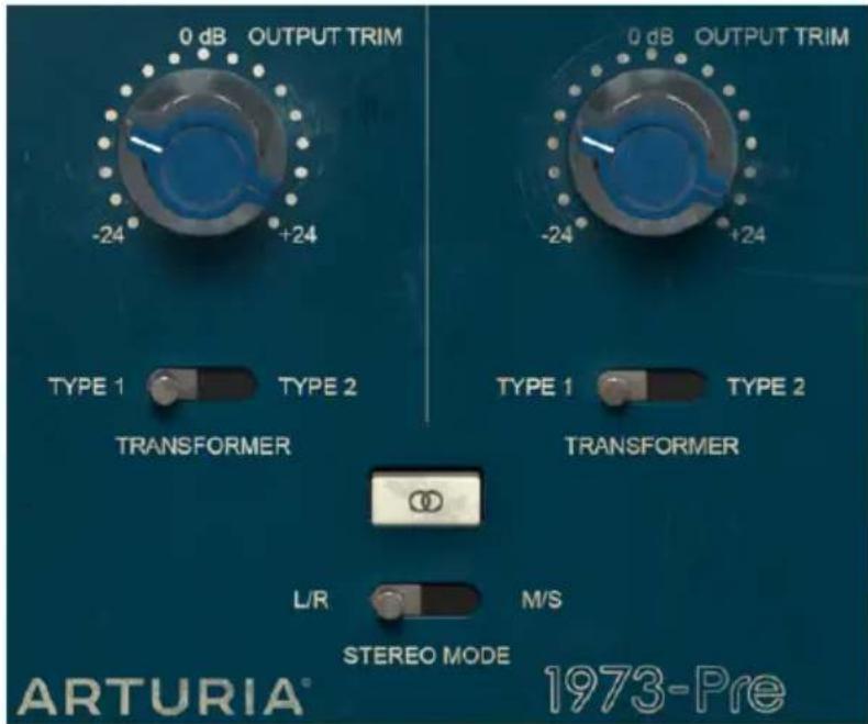 Arturia Pre 1973 - Double Channel: préampli et sortie - 2
