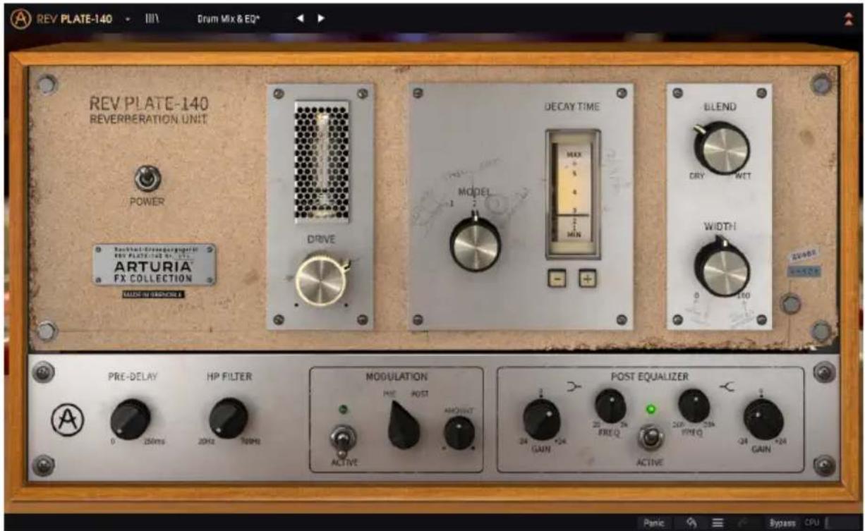 Arturia REV Plate140 - Les bases de la réverb - 1