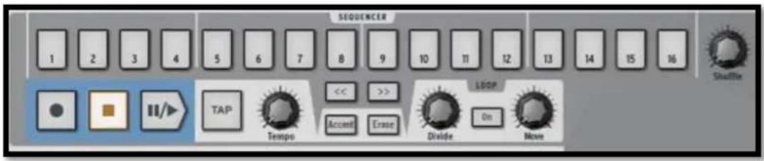 Arturia Spark Dubstep - La zone du Séquenceur - 1