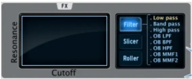 Arturia Spark Dubstep - Le bouton Filter - 1