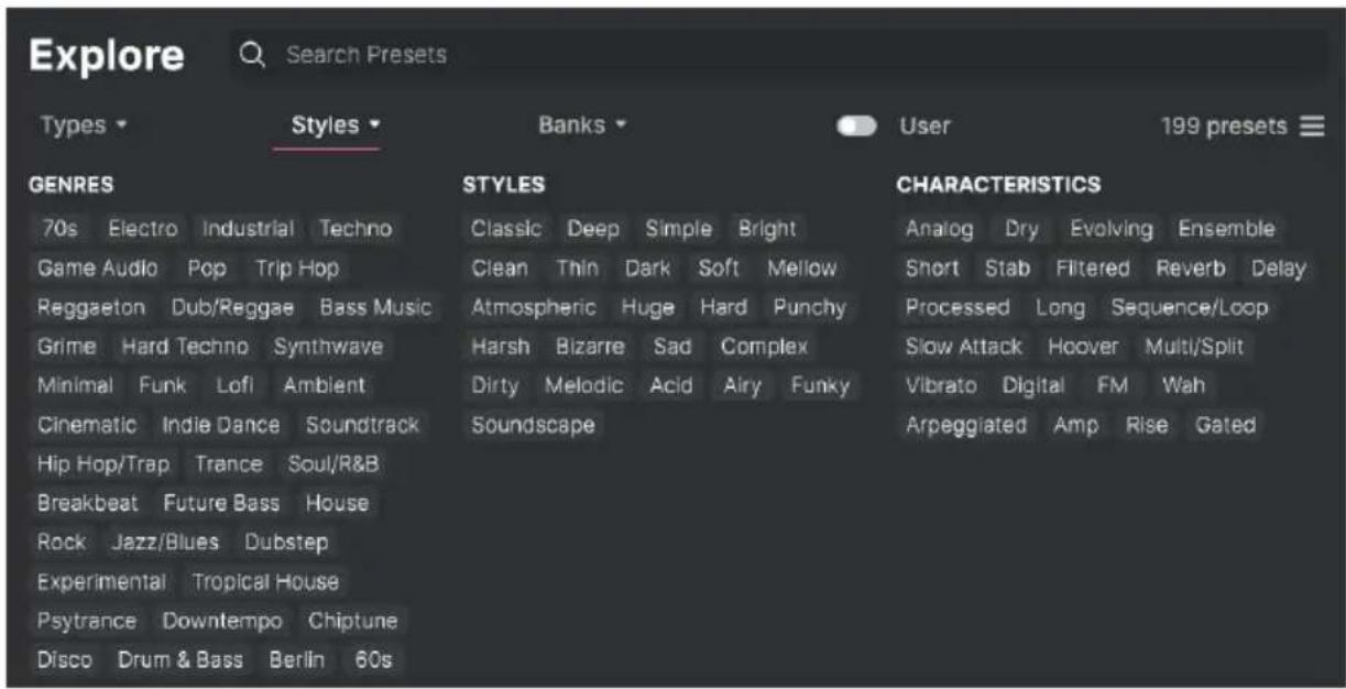 Arturia Solina V - Styles - 1