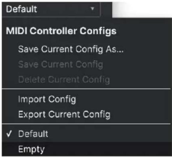 Arturia Solina V - Menu MIDI config - 1