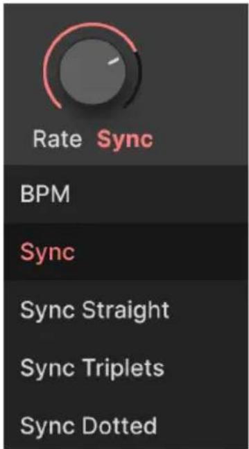 Arturia Sem V - Rate and tempo sync - スイート・デン求同期 - 1