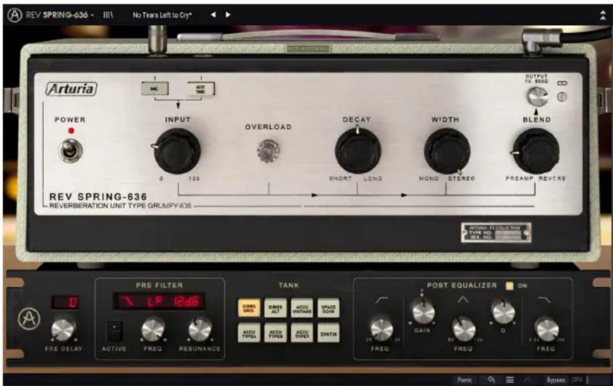 Arturia REV Spring636 - Les bases de la réverbération - 1