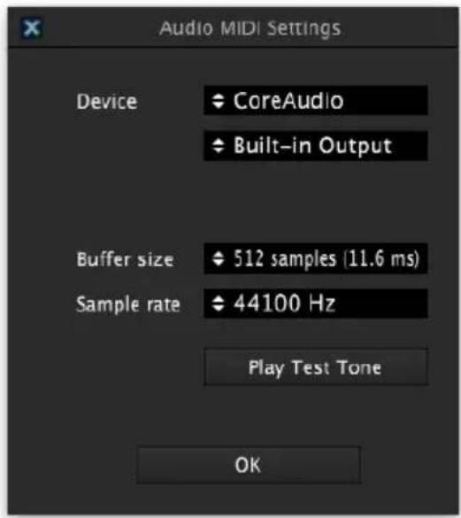 Arturia Synclavier V - Réglages Audio et MIDI : macOS - 1