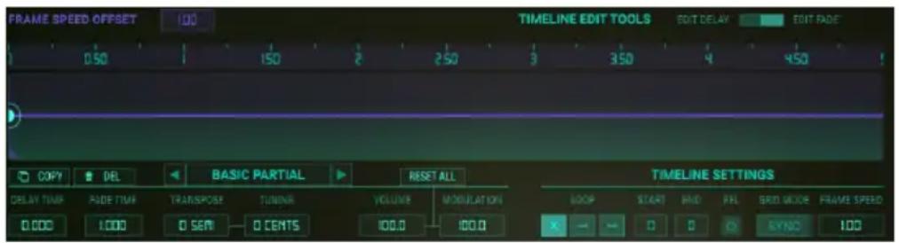 Arturia Synclavier V - Le Menu d'édition des Frames - 1