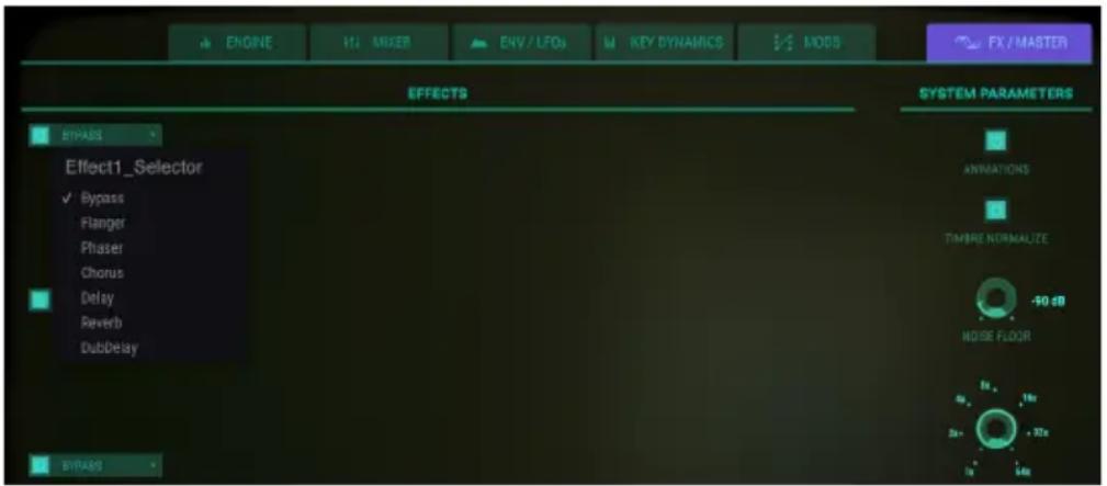 Arturia Synclavier V - FX (Effets) - 1