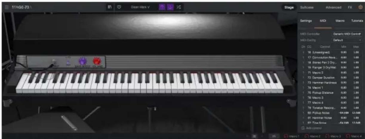 Arturia Stage73 V2 - MIDI controller configurations - 2