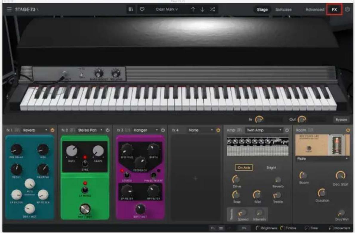 Arturia Stage73 V2 - Panneau FX - 1