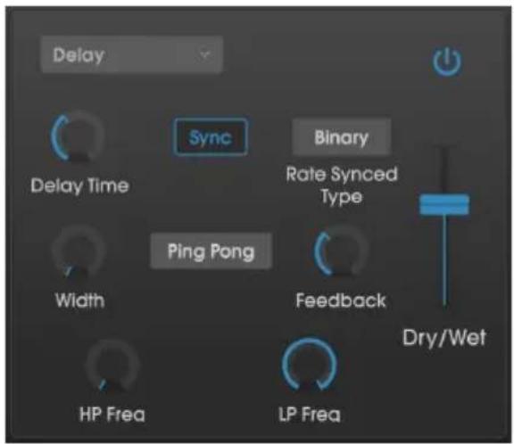 Arturia Synthi V - Delay - 2