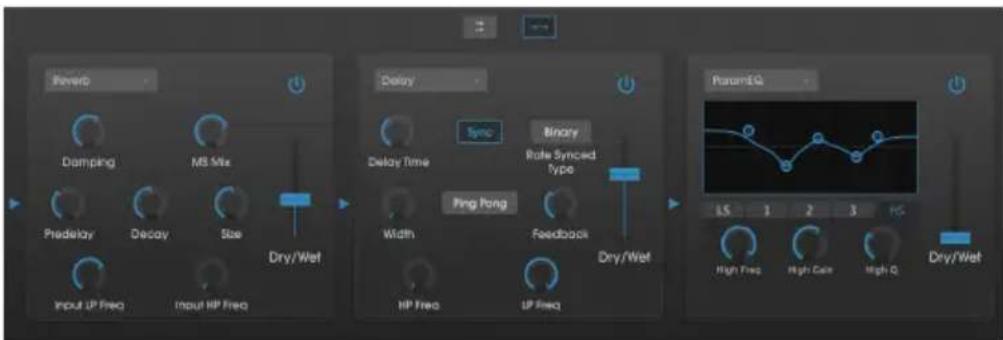 Arturia Synthi V - Les effets - 1