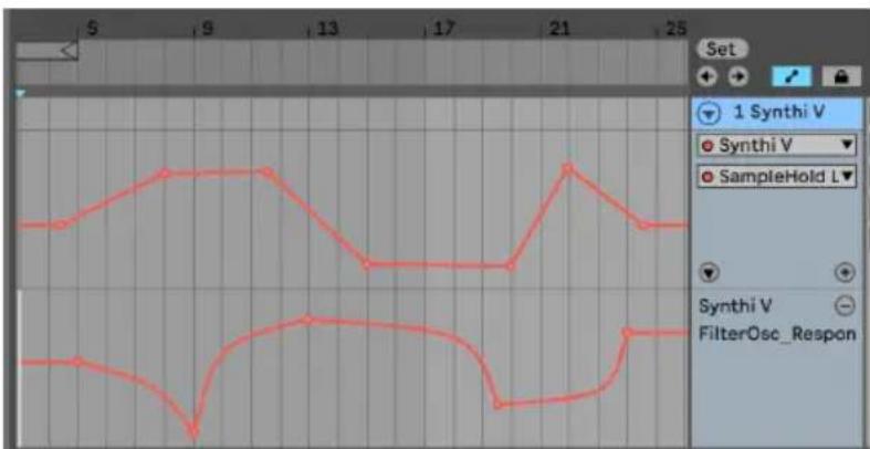 Arturia Synthi V - Méthode 3 : Automatiser des CC MIDI dans une ligne temporelle - 1