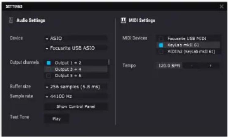 Arturia Synthi V - Utilisateurs Windows : Audio Midi Settings - 2